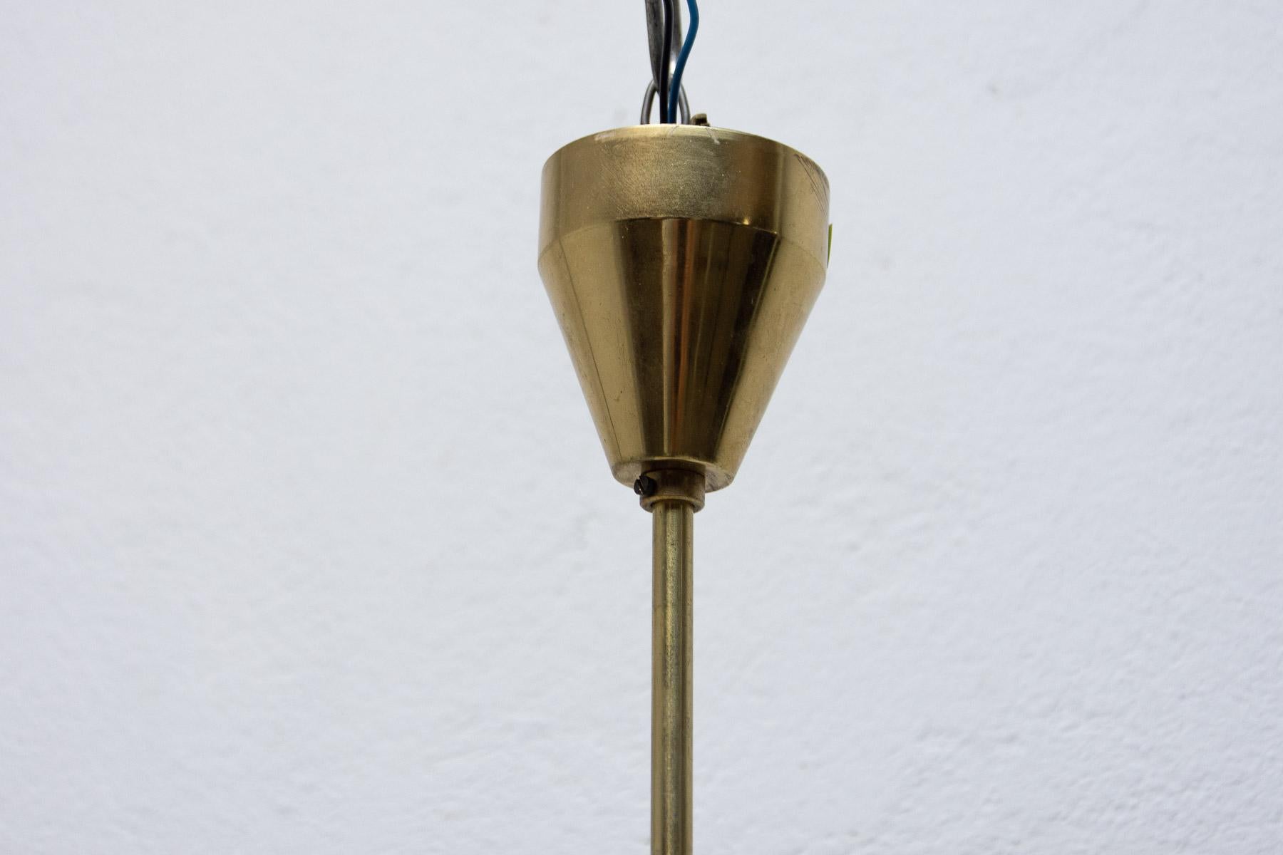 Bauhaus Pendant Lamp, 1930's, Czechoslovakia For Sale 2
