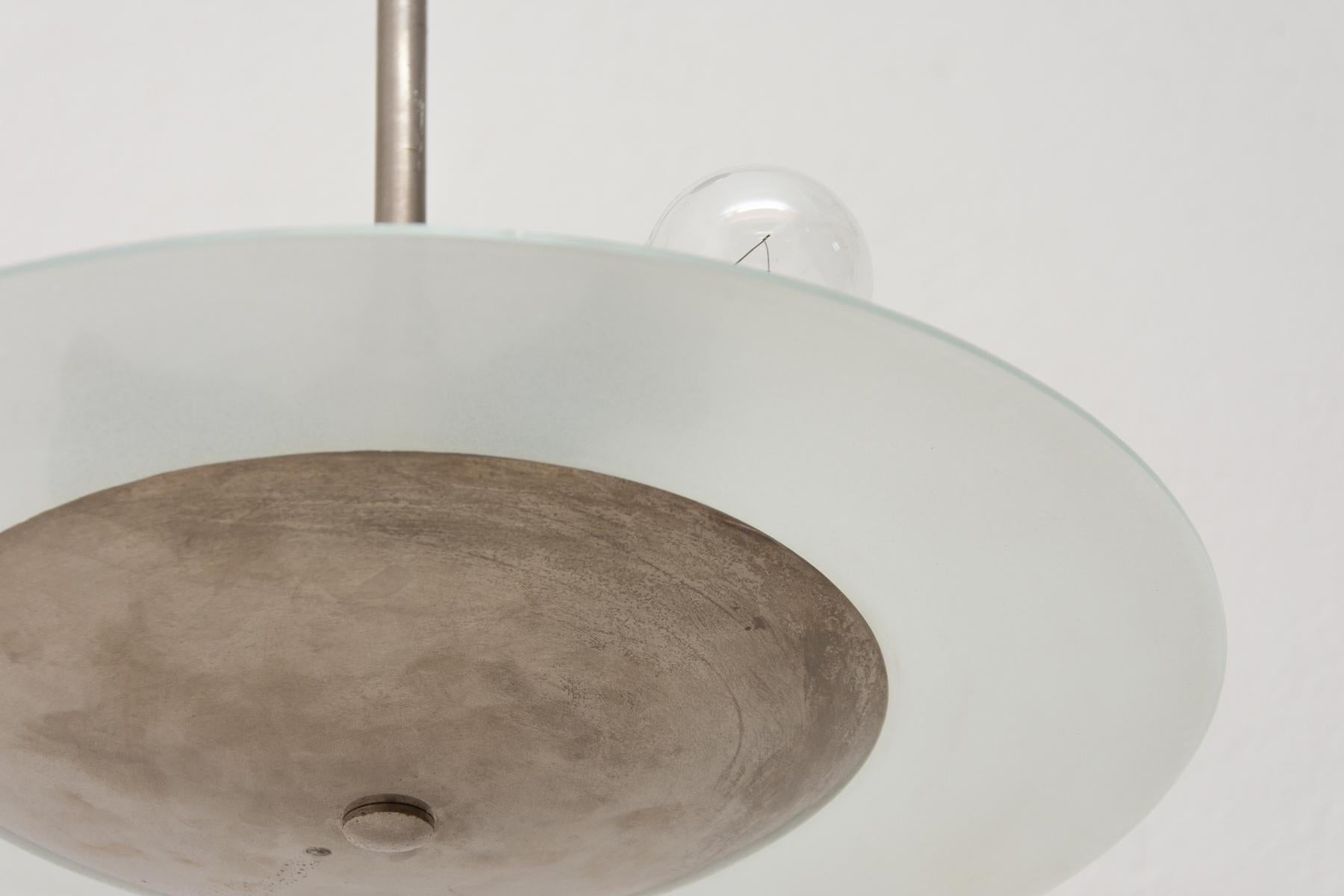 Bauhaus Pendant Lamp, 1930s, Czechoslovakia 2
