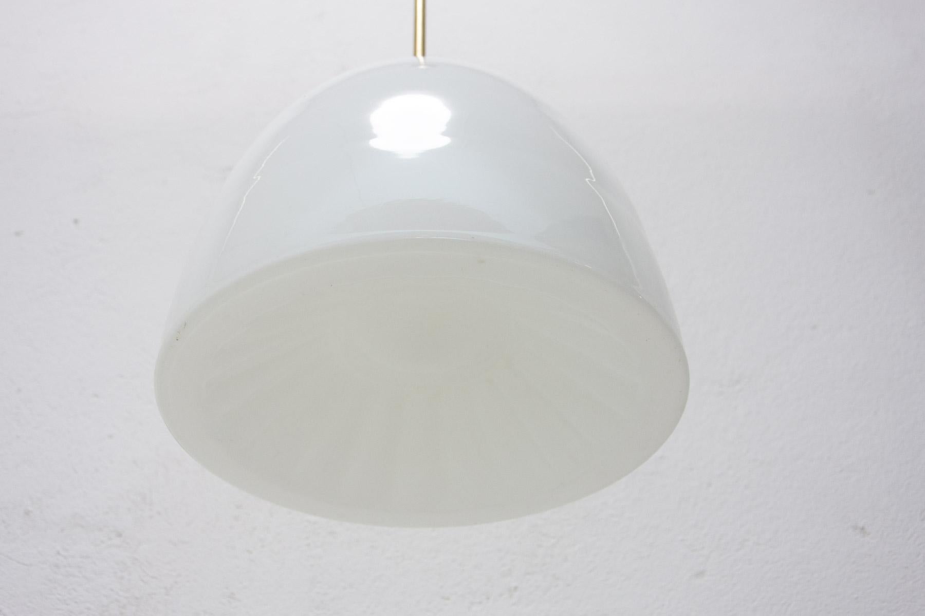 Bauhaus Pendant Lamp, 1930's, Czechoslovakia For Sale 4