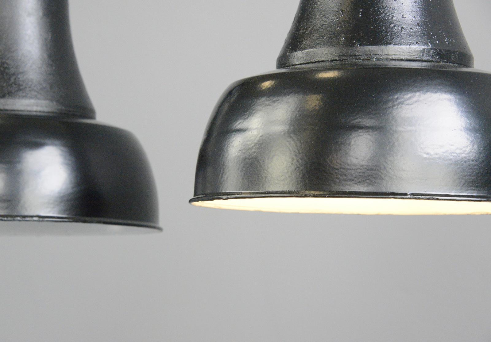 Industrial Bauhaus Pendant Light by Schaco, Circa 1920s