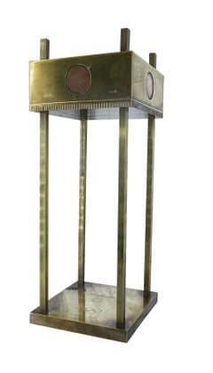 Bauhaus Period Table Lamp, Made in Germany, Berlin 1936 Olympic Games, Brass