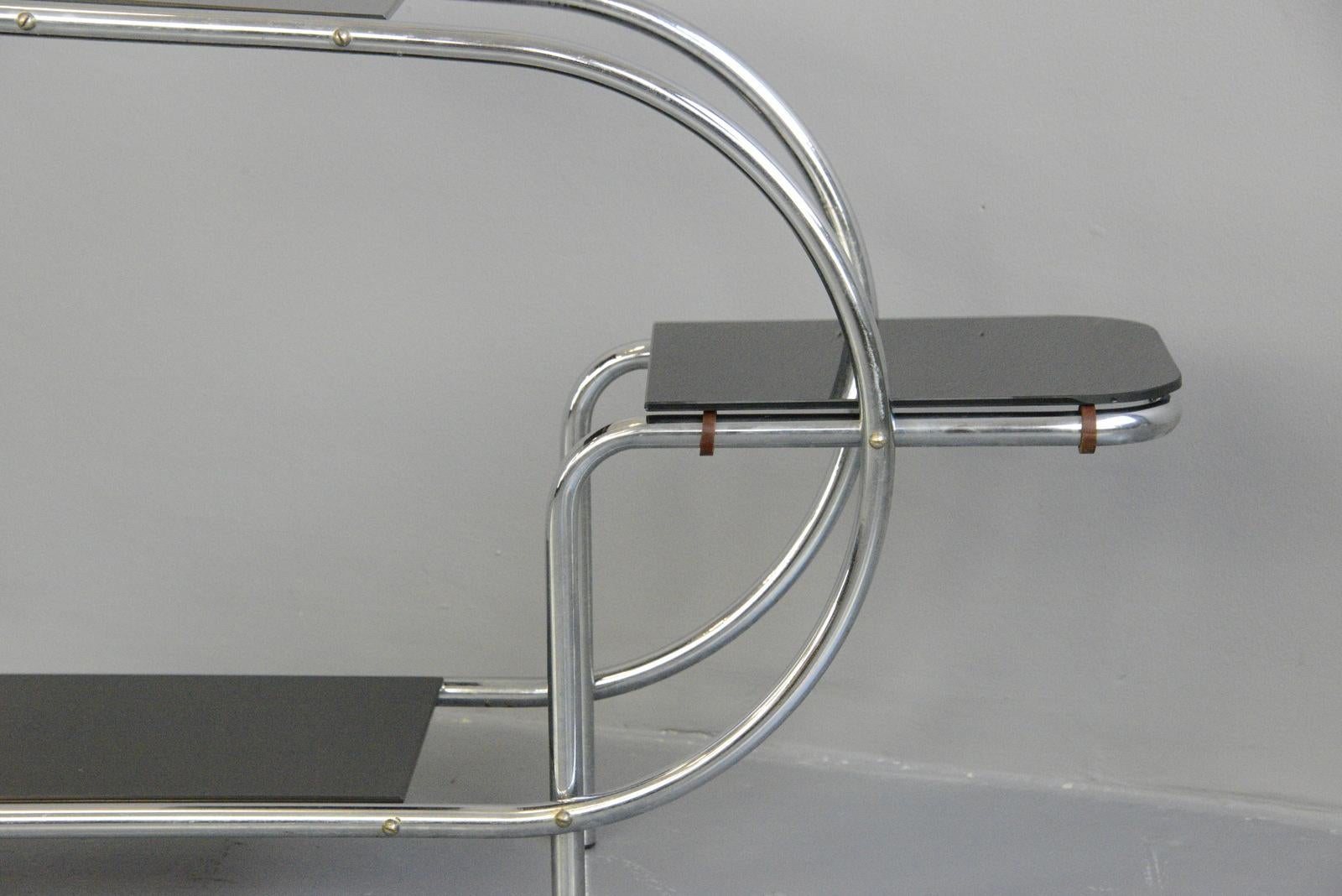 Steel Bauhaus Plant Stand by Emile Guyot for Gottwald, circa 1930s