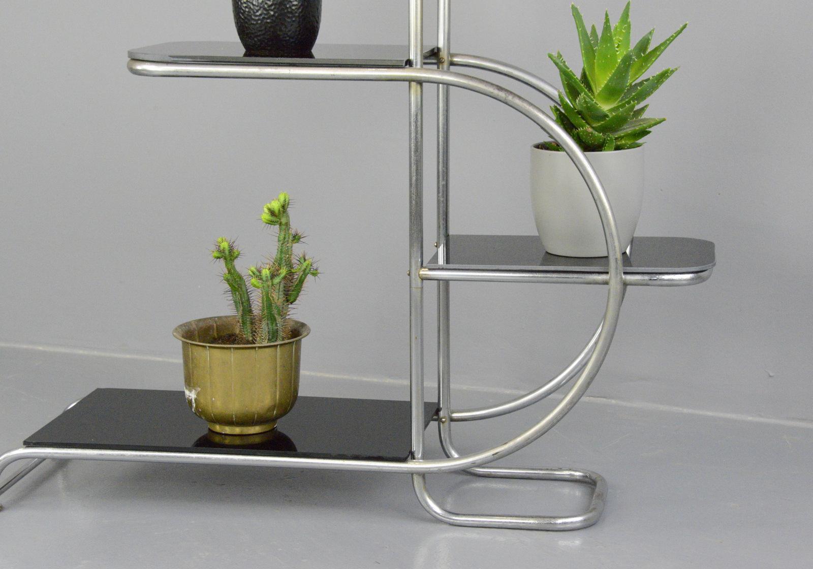 Czech Bauhaus Plant Stand by Emile Guyot for Thonet, circa 1930s
