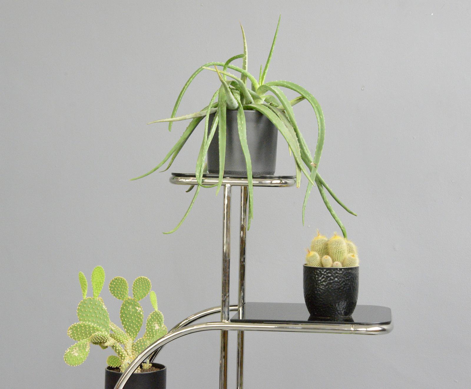 Mid-20th Century Bauhaus Plant Stand by Emile Guyot for Thonet, Circa 1930s