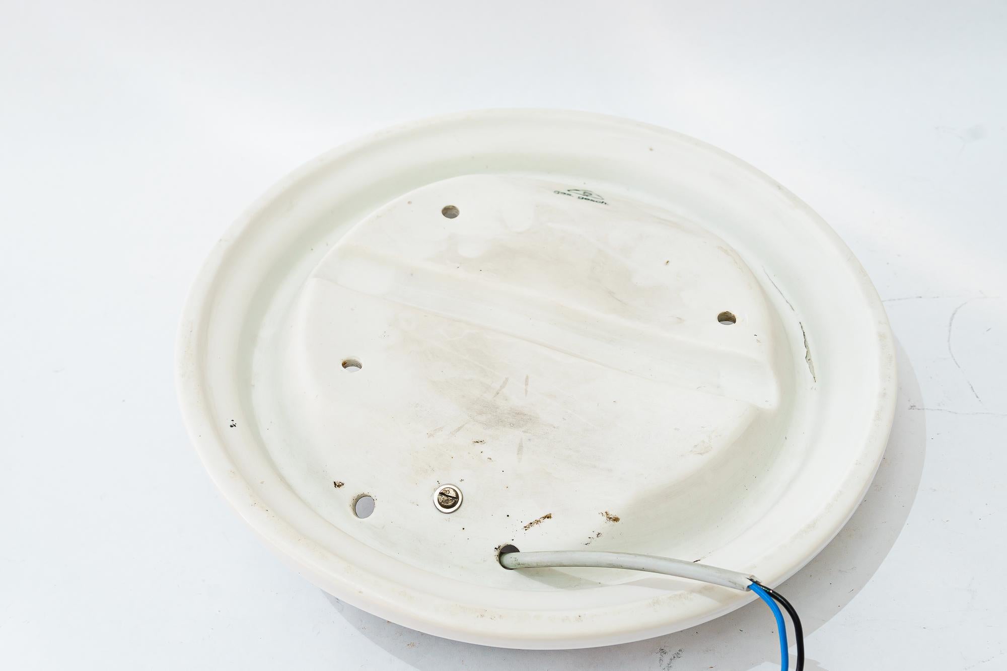 Bauhaus porcelain ceiling lamp germany around 1920s For Sale 3