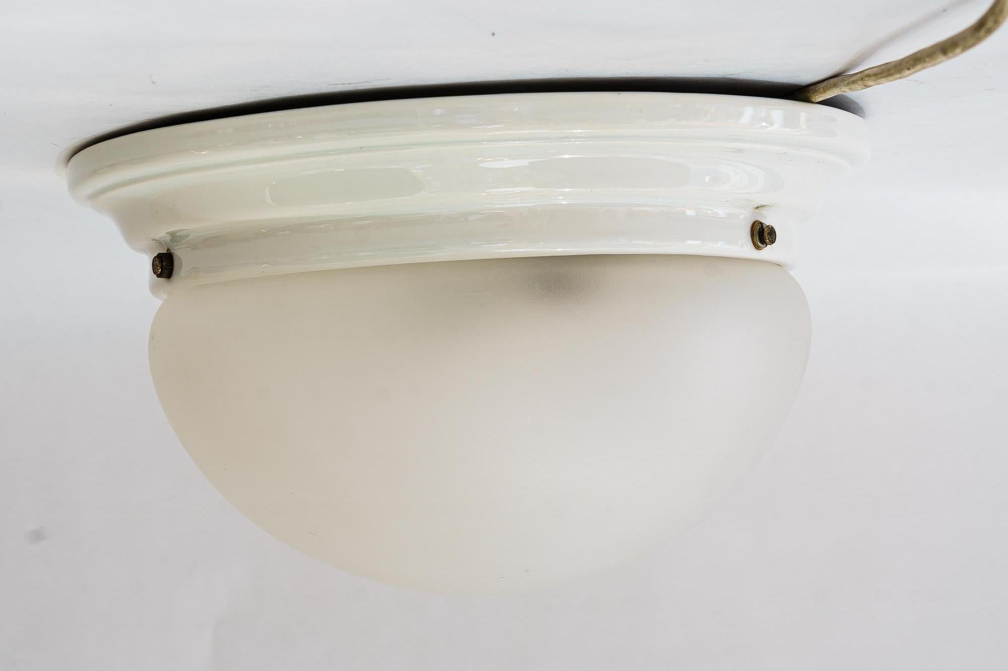 Bauhaus porcelain ceiling lamp germany around 1920s
Original condition