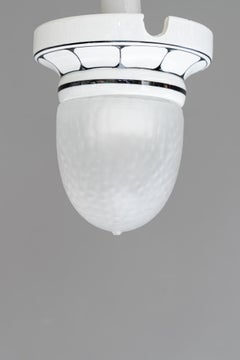 Bauhaus porcelain ceiling lamp germany around 1920s