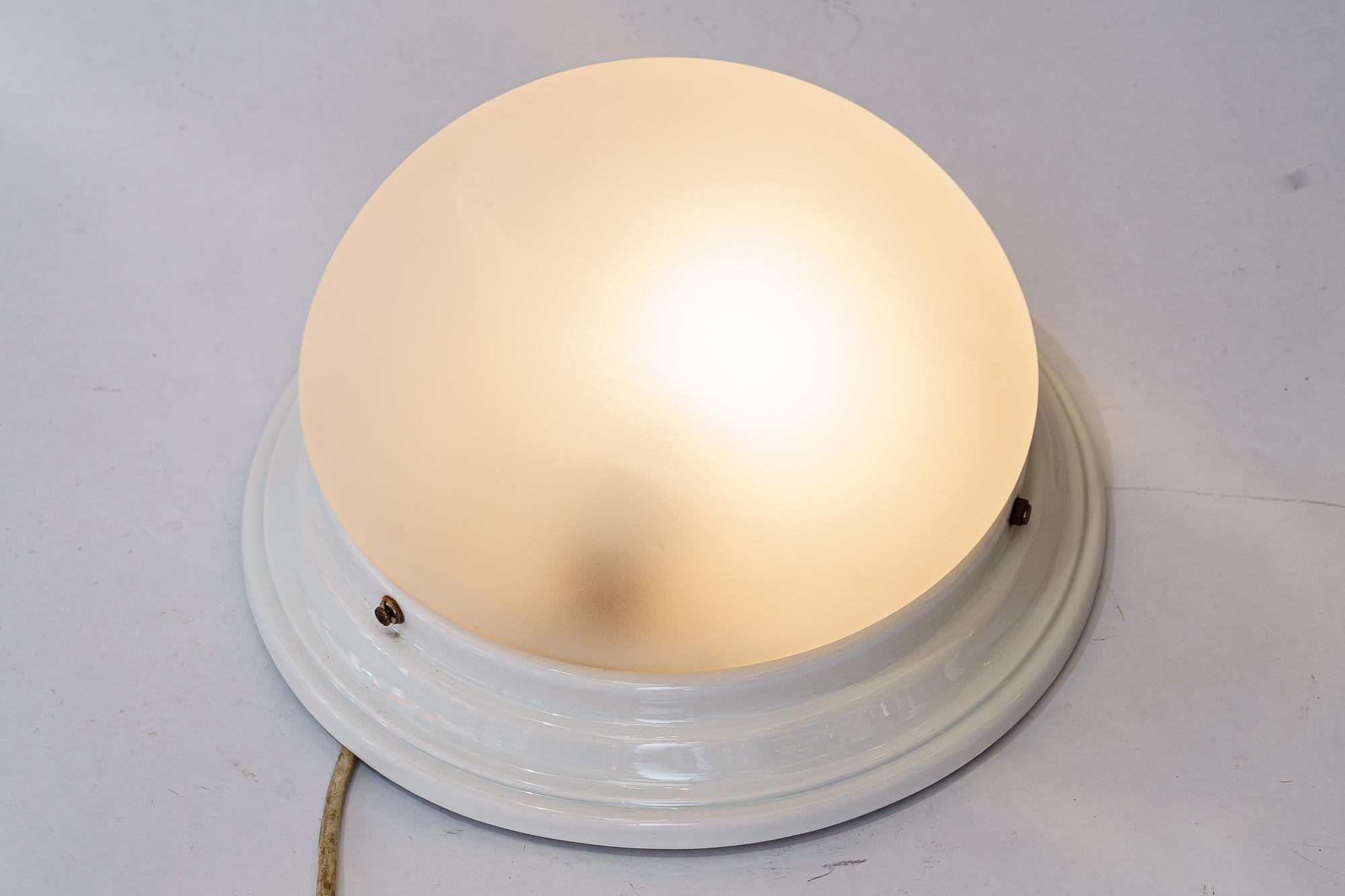 Porcelain Bauhaus porcelain ceiling lamp germany around 1920s For Sale