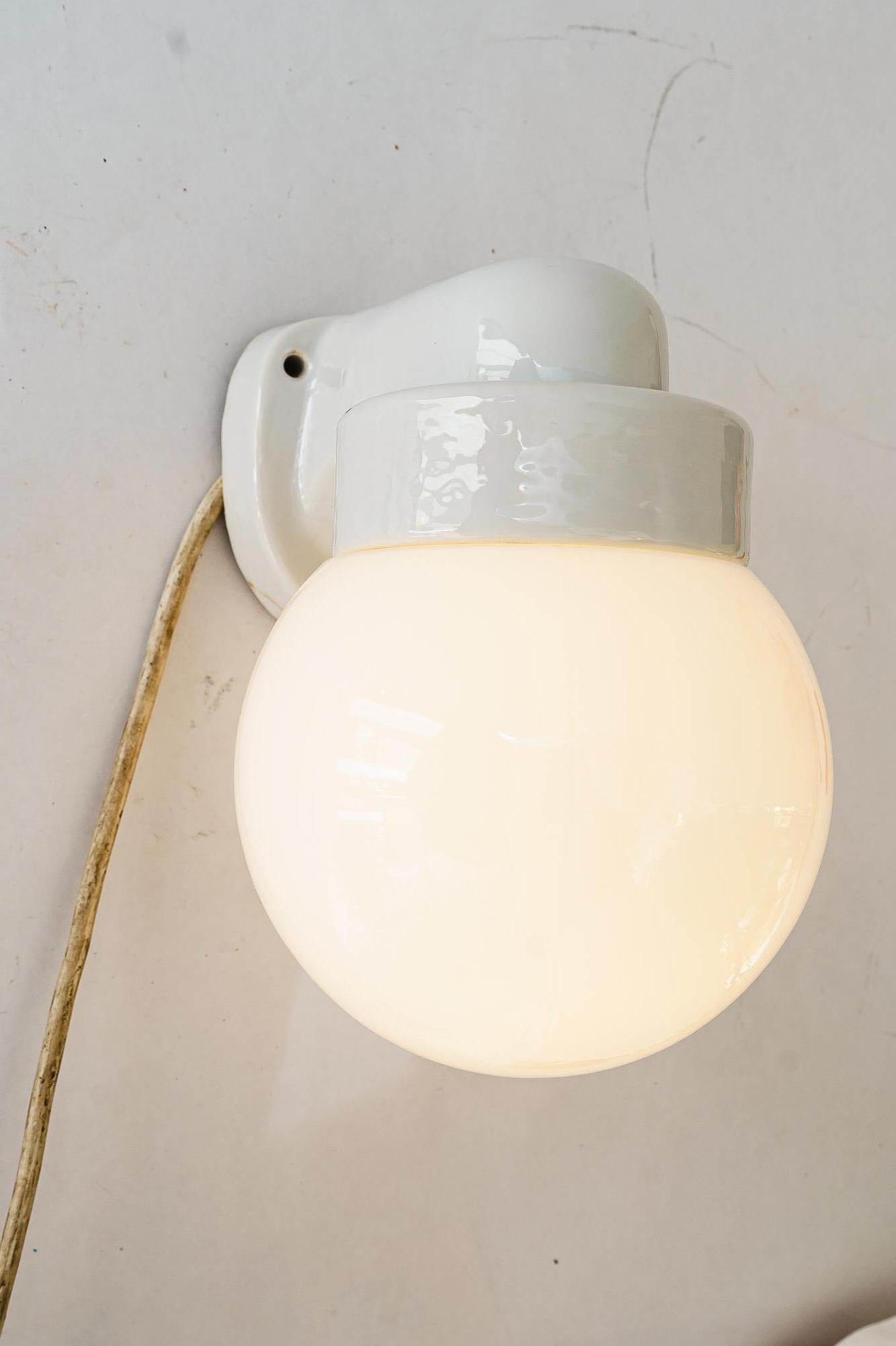 Porcelain Bauhaus porcelain ceiling lamp germany around 1920s For Sale
