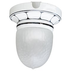 Antique Bauhaus porcelain ceiling lamp germany around 1920s