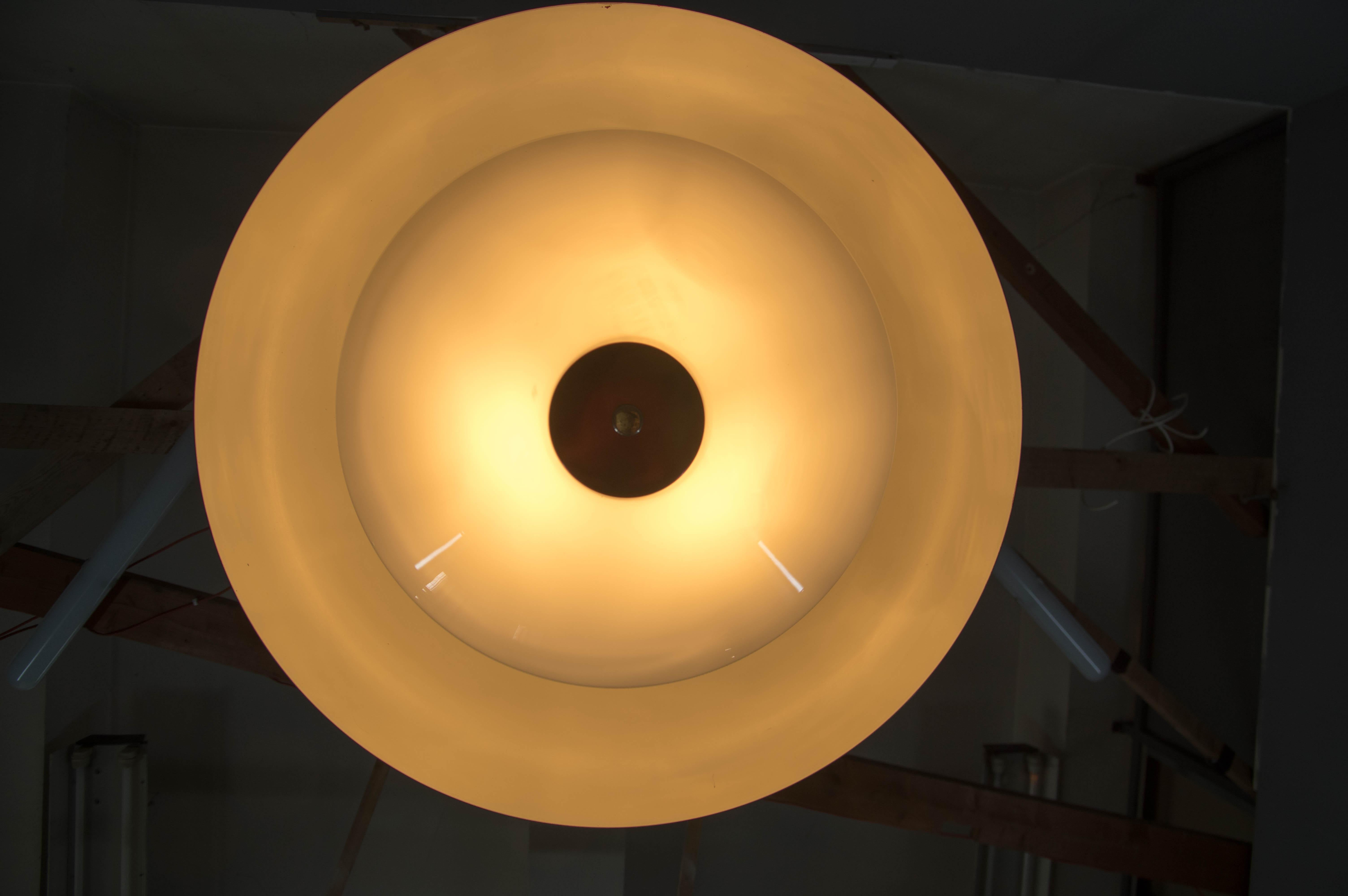 Bauhaus Purple Chandelier by IAS, 1930s For Sale 8