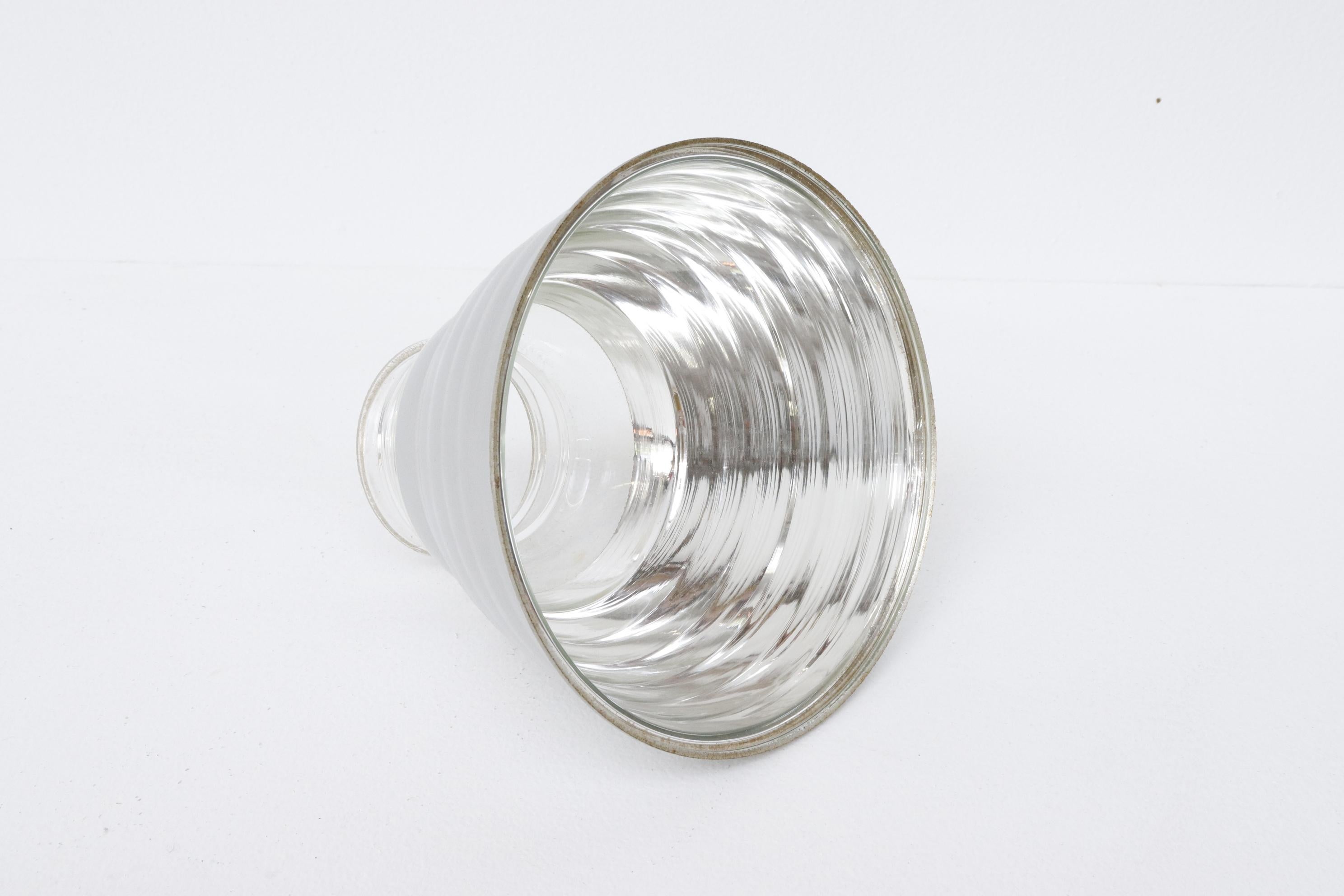 Bauhaus Reflective Glass Ceiling Lights Model JS 18 by Adolf Meyer For Sale 3