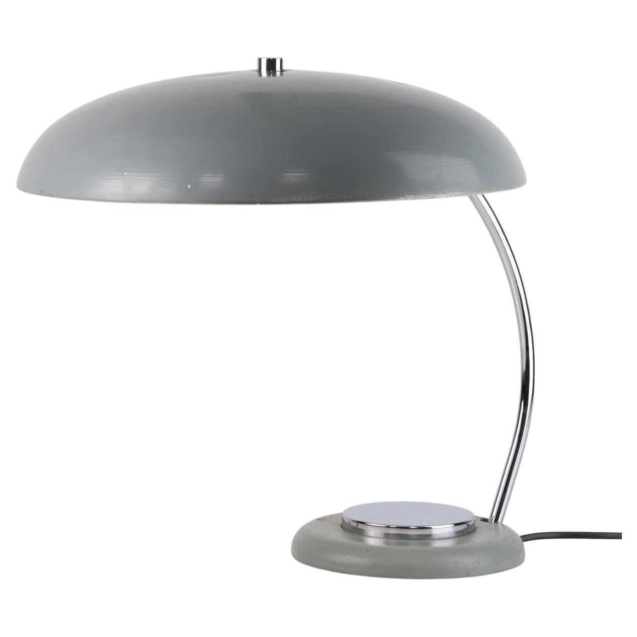 Bauhaus Saucer Table Lamp with Big Button For Sale