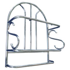 Estante Bauhaus Cromado para Cocina o Baño con Toallero