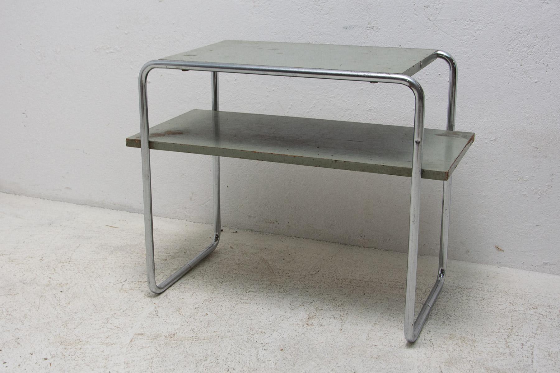 Bauhaus Side Table B12 Designed by Marcel Breuer, 1930's For Sale 6