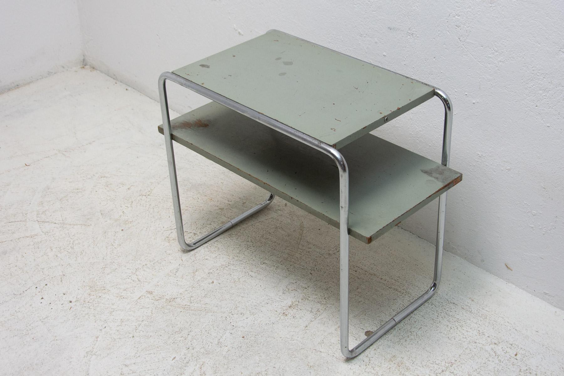 Bauhaus Side Table B12 Designed by Marcel Breuer, 1930's For Sale 7