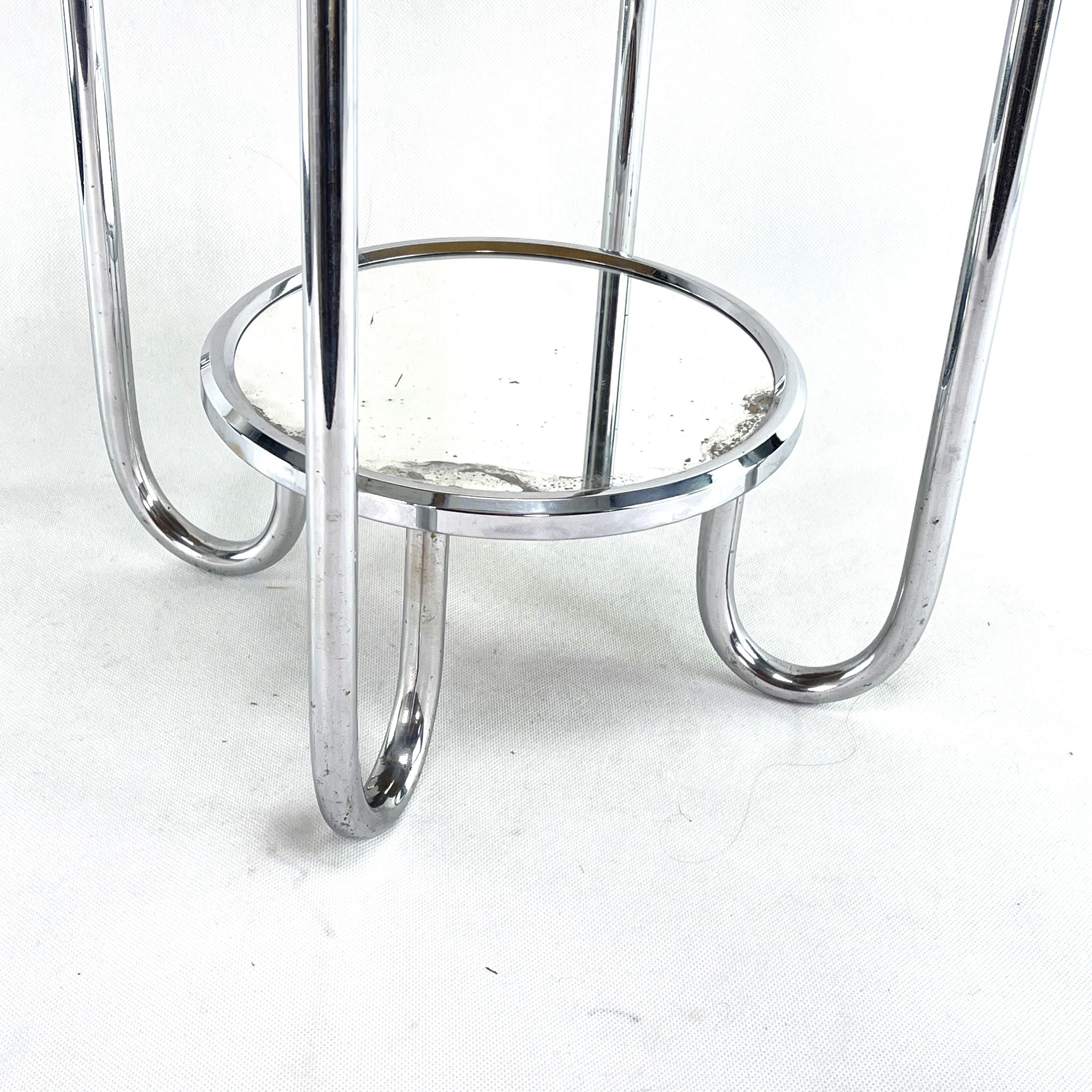 Bauhaus Side Table Chrome, 1930s In Good Condition In Saarburg, RP