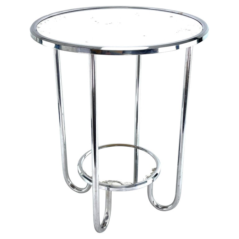 Bauhaus Side Table Chrome, 1930s For Sale at 1stDibs