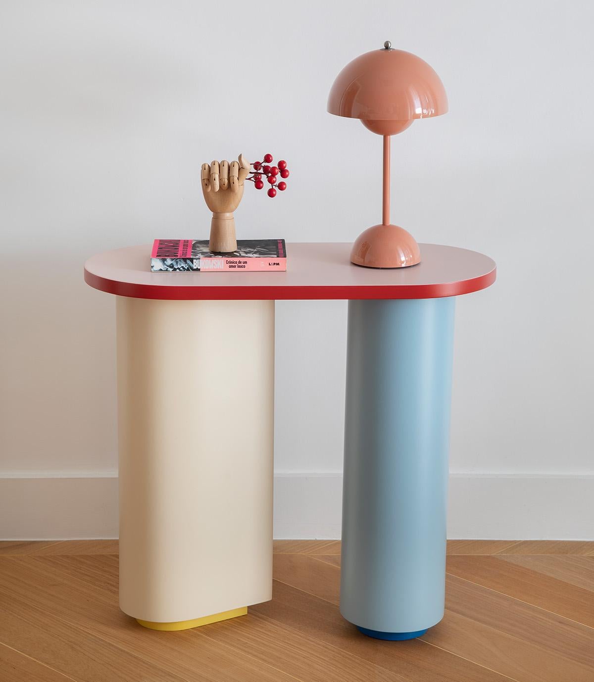 Lacquered Bauhaus Side Table For Sale
