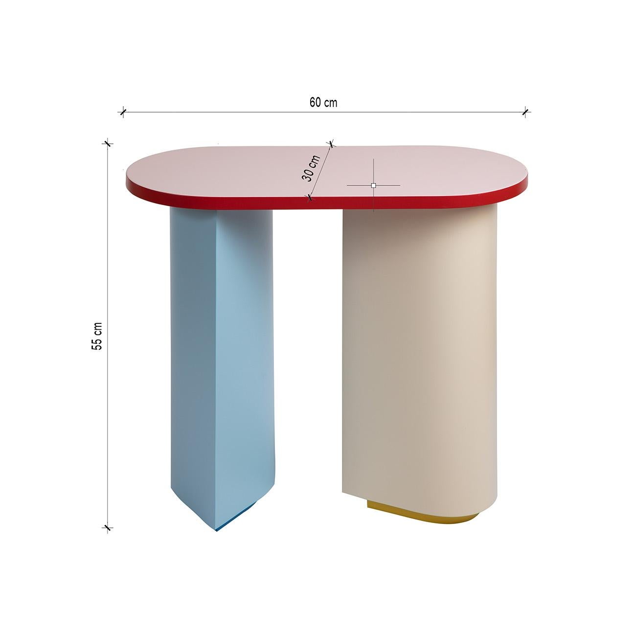 Contemporary Bauhaus Side Table For Sale