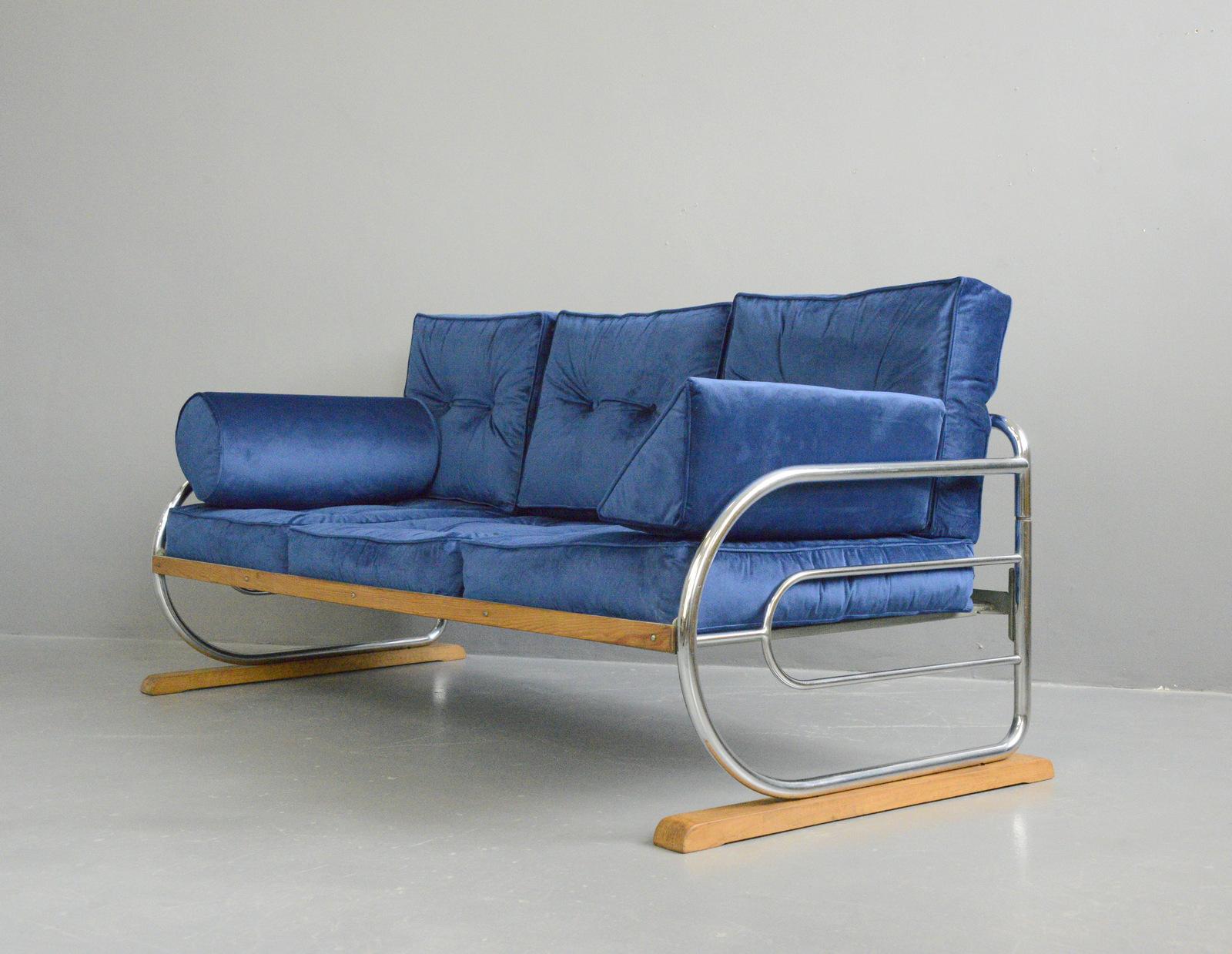 Bauhaus Sofa by Hynek Gottwald, Circa 1930s For Sale at 1stDibs