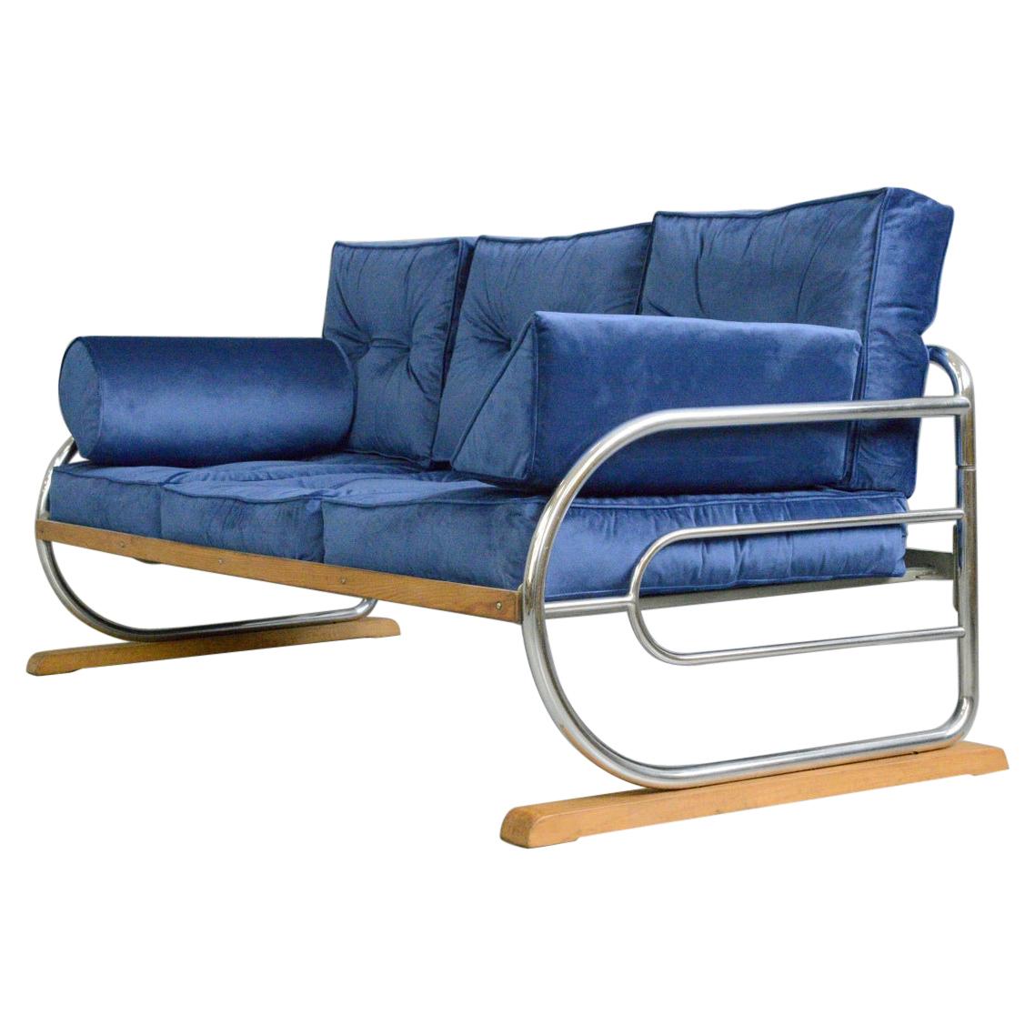 Bauhaus Sofa by Hynek Gottwald, Circa 1930s For Sale at 1stDibs