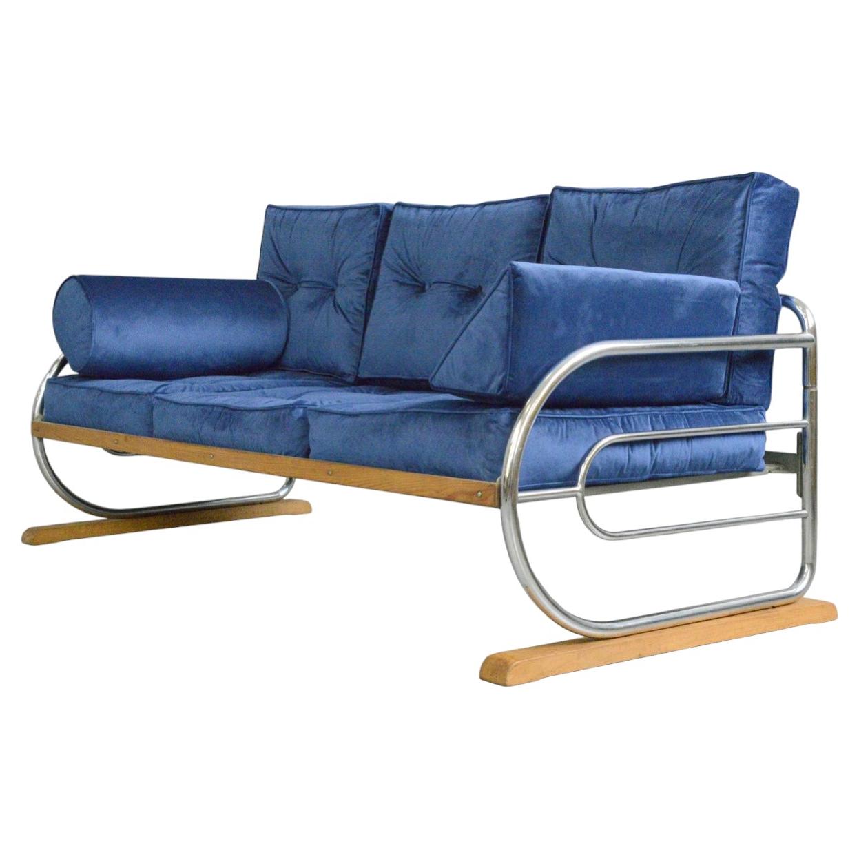 Bauhaus Sofa by Hynek Gottwald, Circa 1930s