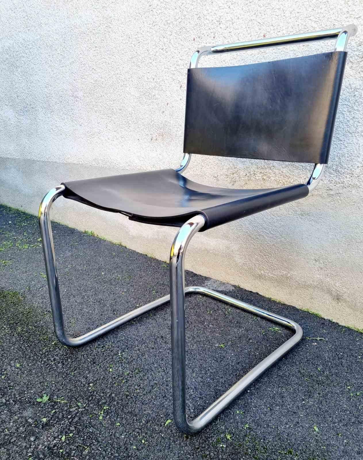 Bauhaus Spoleto Chair Designed by Ludwig Mies van der Rohe for Knoll, Italy 70s For Sale 4