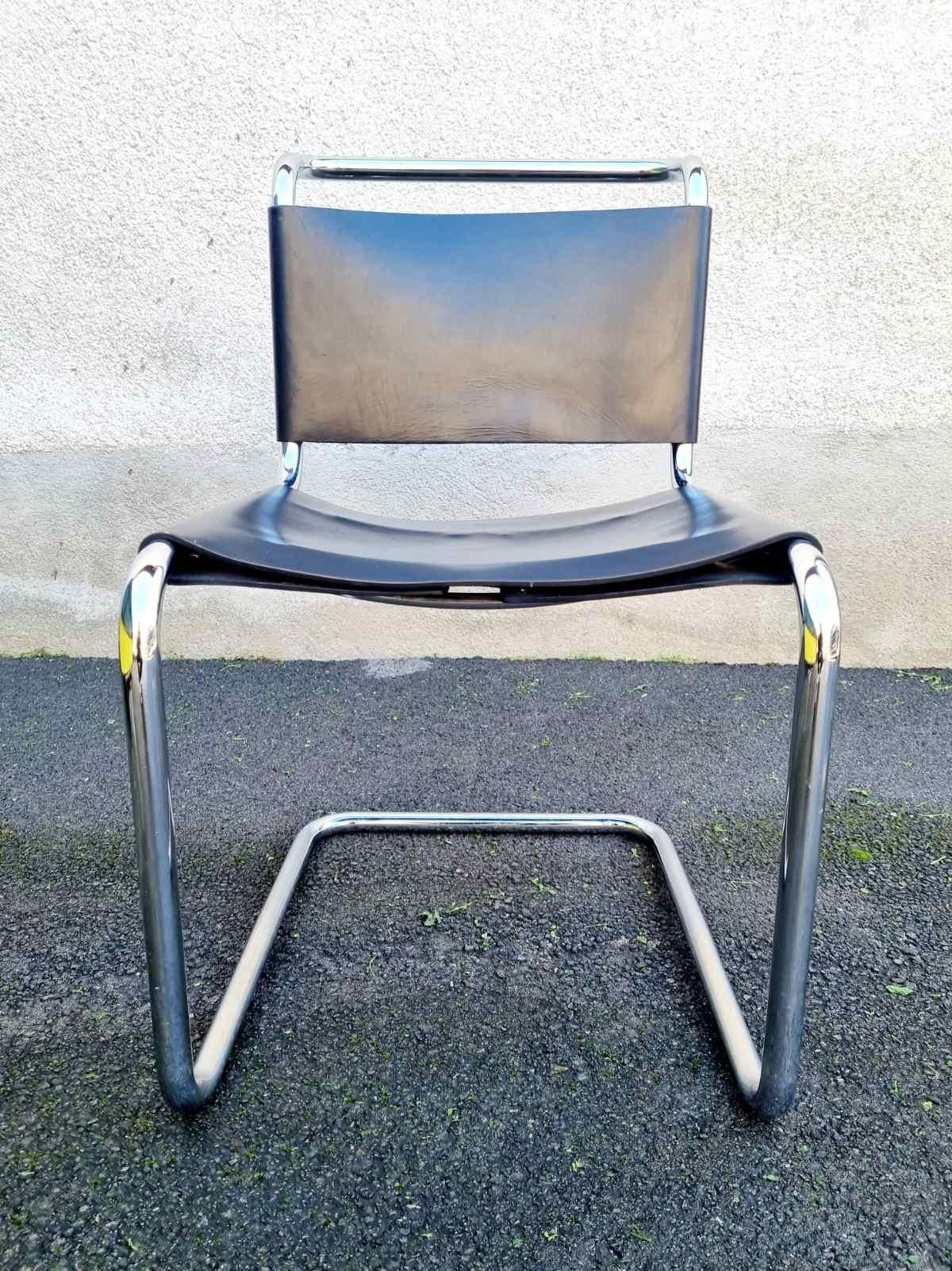 Bauhaus Spoleto Chair Designed by Ludwig Mies van der Rohe for Knoll, Italy 70s For Sale 8