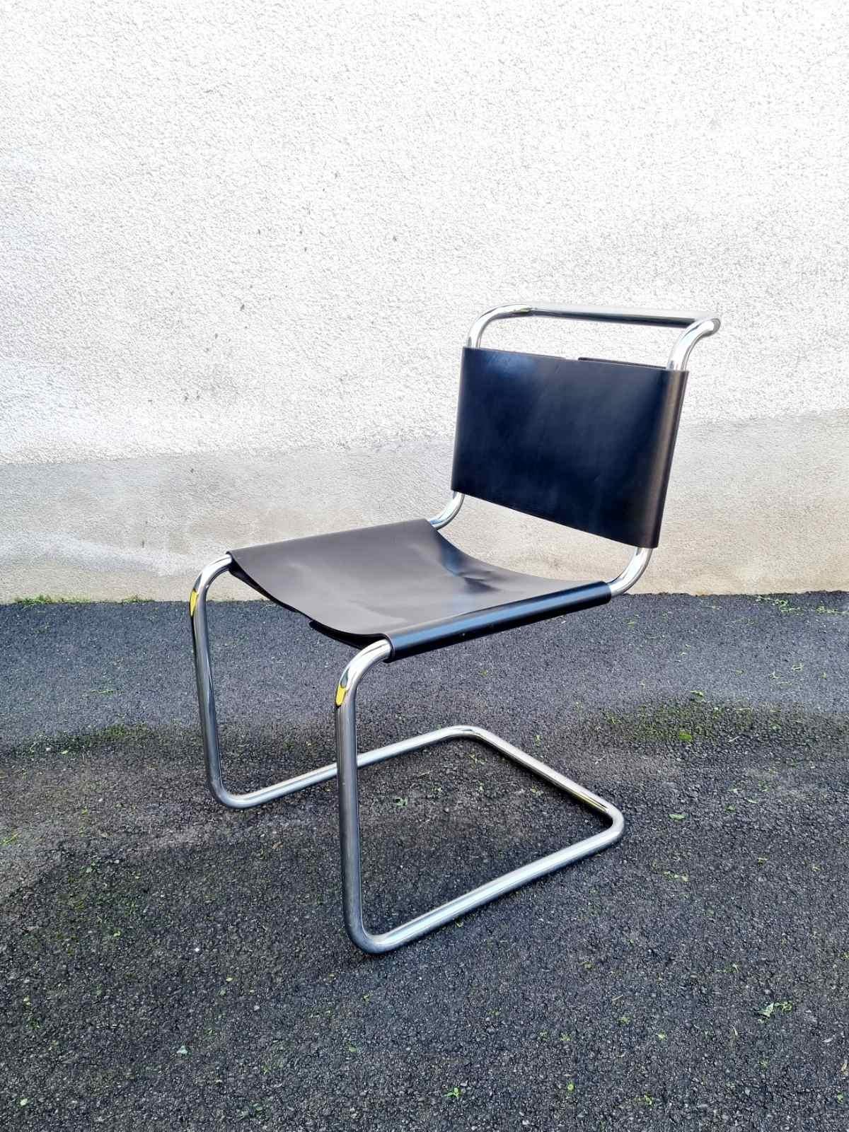 Early 20th Century Bauhaus Spoleto Chair Designed by Ludwig Mies van der Rohe for Knoll, Italy 70s For Sale
