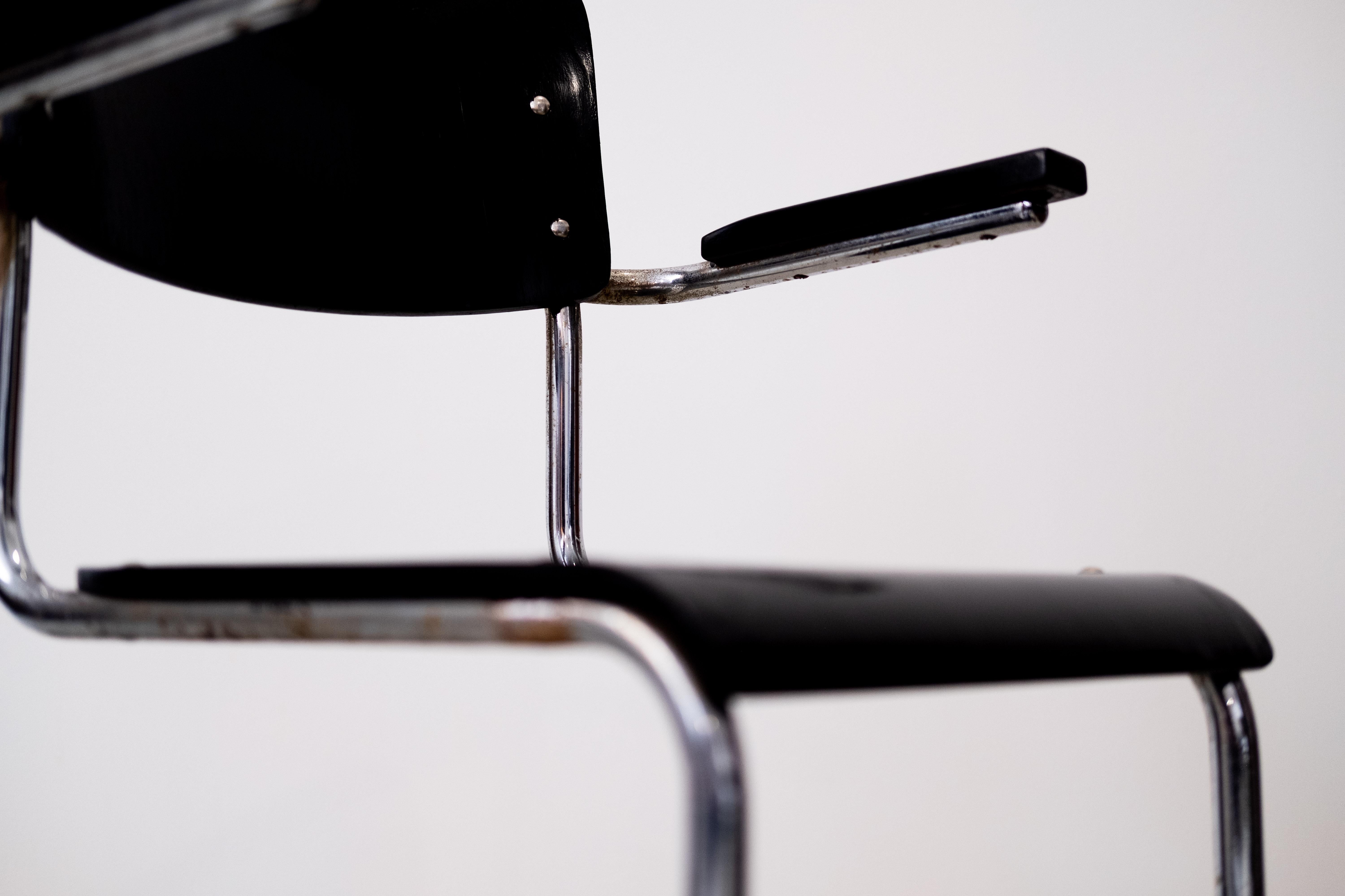 Bauhaus Steelpipe Armchair, Design: Mart Stam, by Mauser Werke (Ger, 1940) For Sale 6
