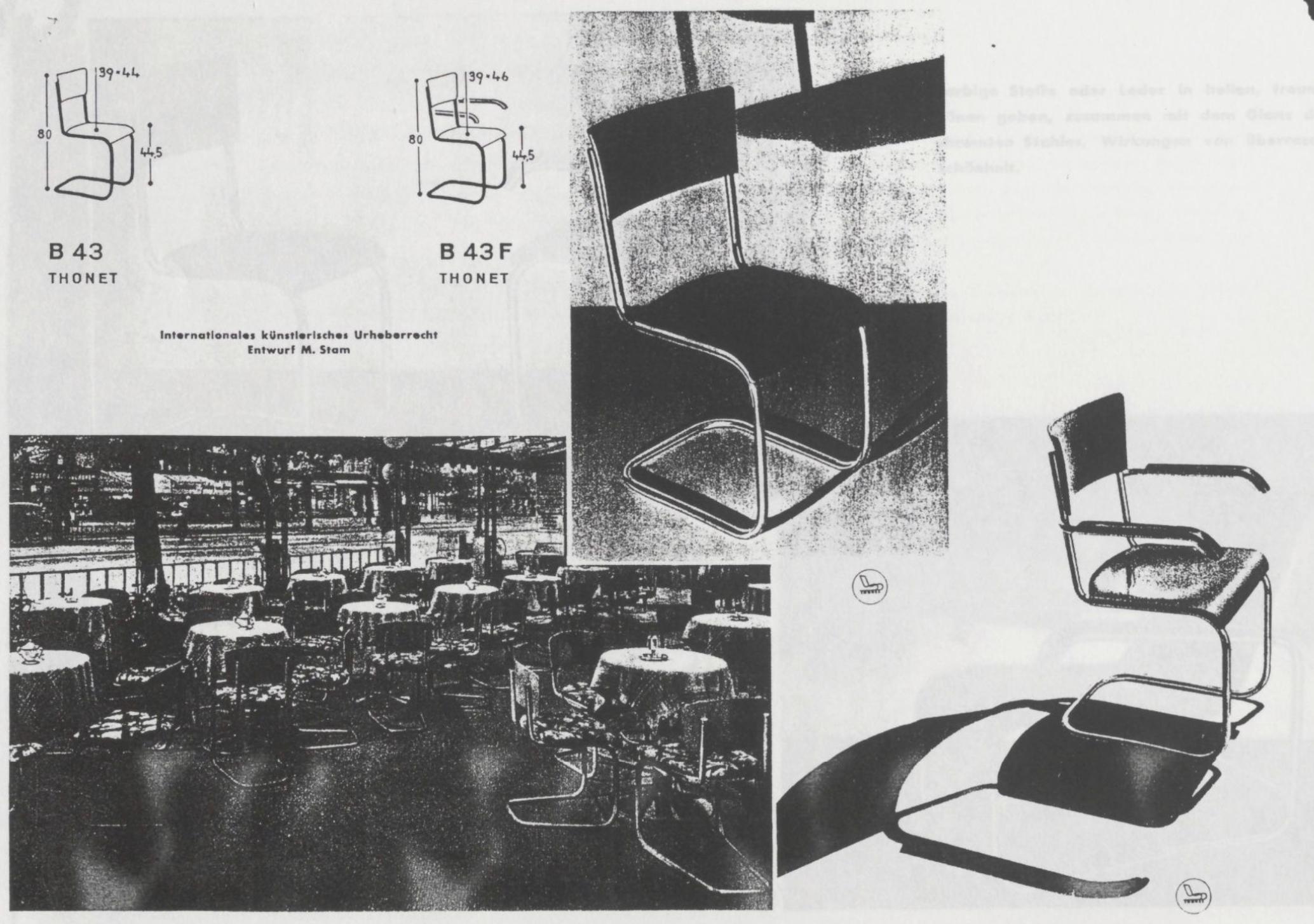 German Bauhaus Steelpipe Armchair, Design: Mart Stam, by Mauser Werke (Ger, 1940) For Sale