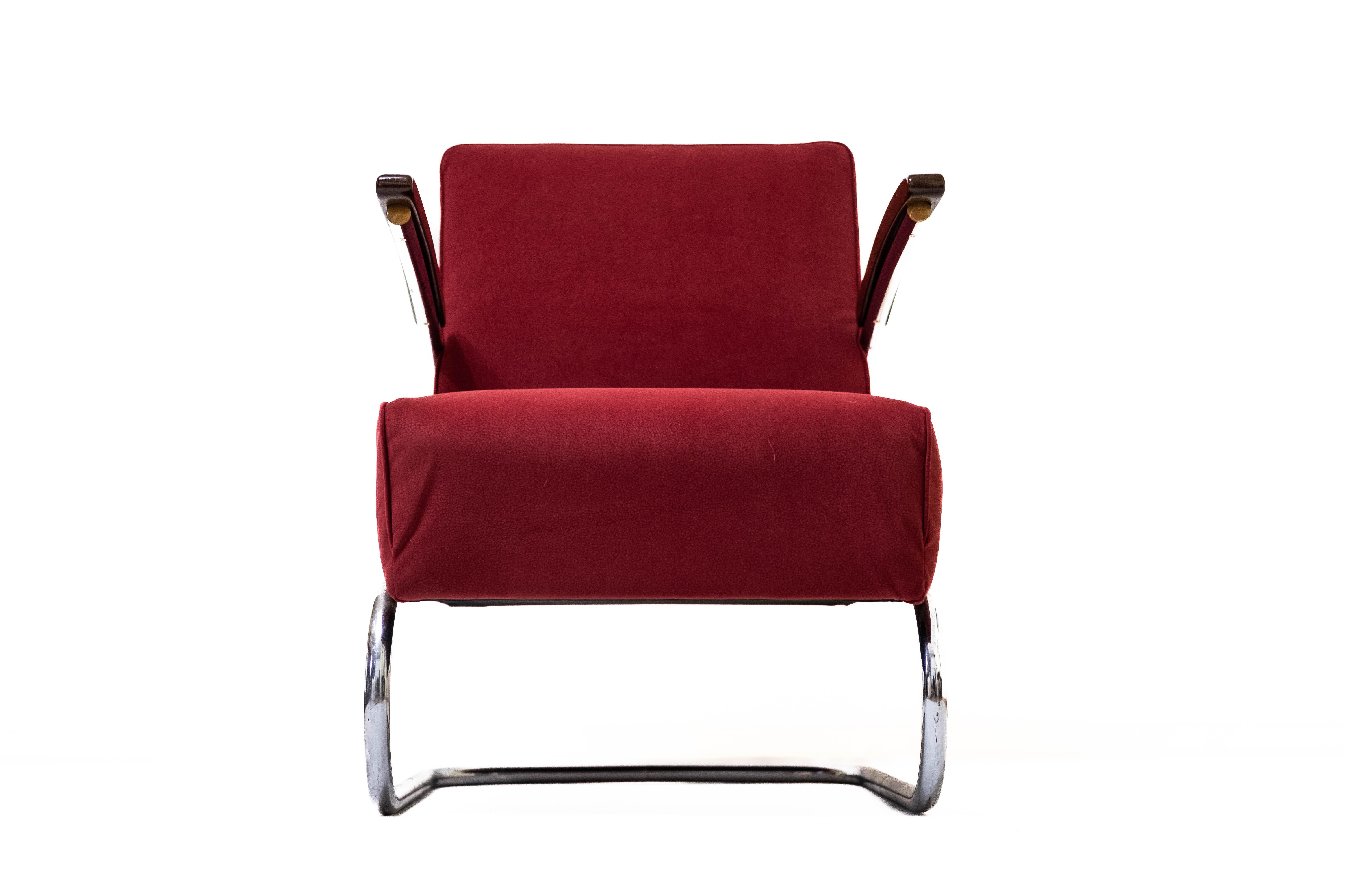 Bauhaus Steelpipe-Fauteuil de Walter Knoll pour Tonet Brothers (Vienna, 1935) en vente 2