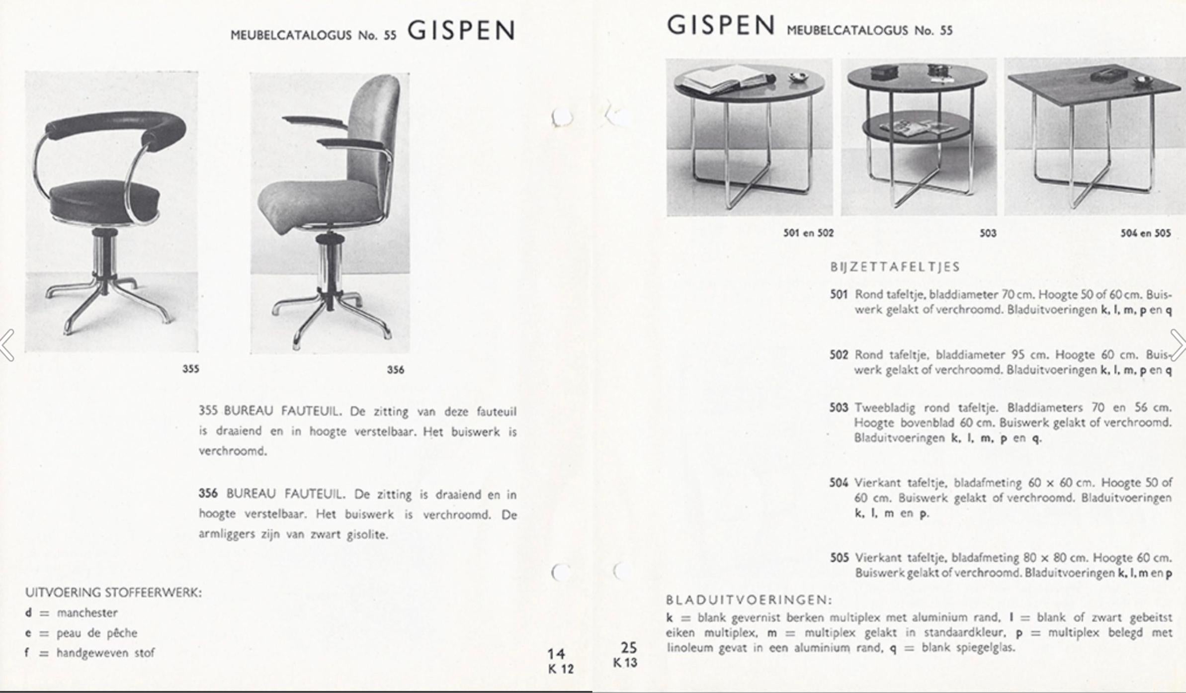 Bauhaus Stahlpipe-Wohnzimmer-Set von Willem Hendrik Gispen (Ned, 1935) im Zustand „Gut“ im Angebot in Wien, AT