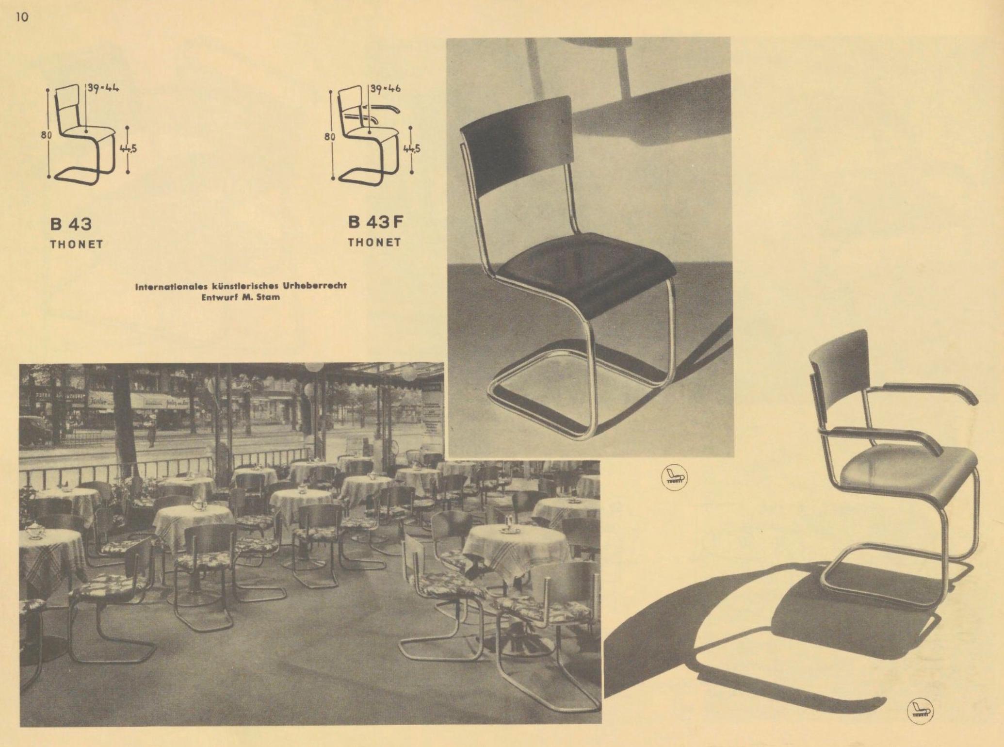 Bauhaus-Stahlpfeifen-Set von Mart Stam, ex. von Robert Slézak (CZK, um 1935) im Angebot 10