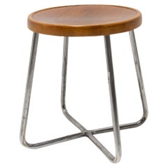 Tabouret Bauhaus Hn6 par Marcel Breuer, années 1930, Tchécoslovaquie