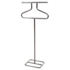 Porte-manteau en acier tubulaire chromé des années 1930 de style Bauhaus