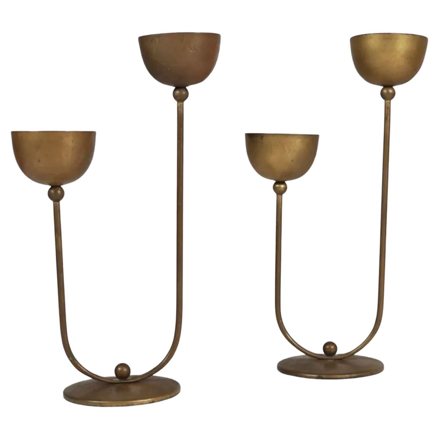 Bauhaus Style Candlesticks For Sale