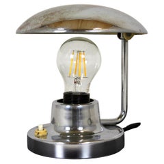 Lampe de bureau chromée de style Bauhaus de Josef Hurka pour Napako, années 1950