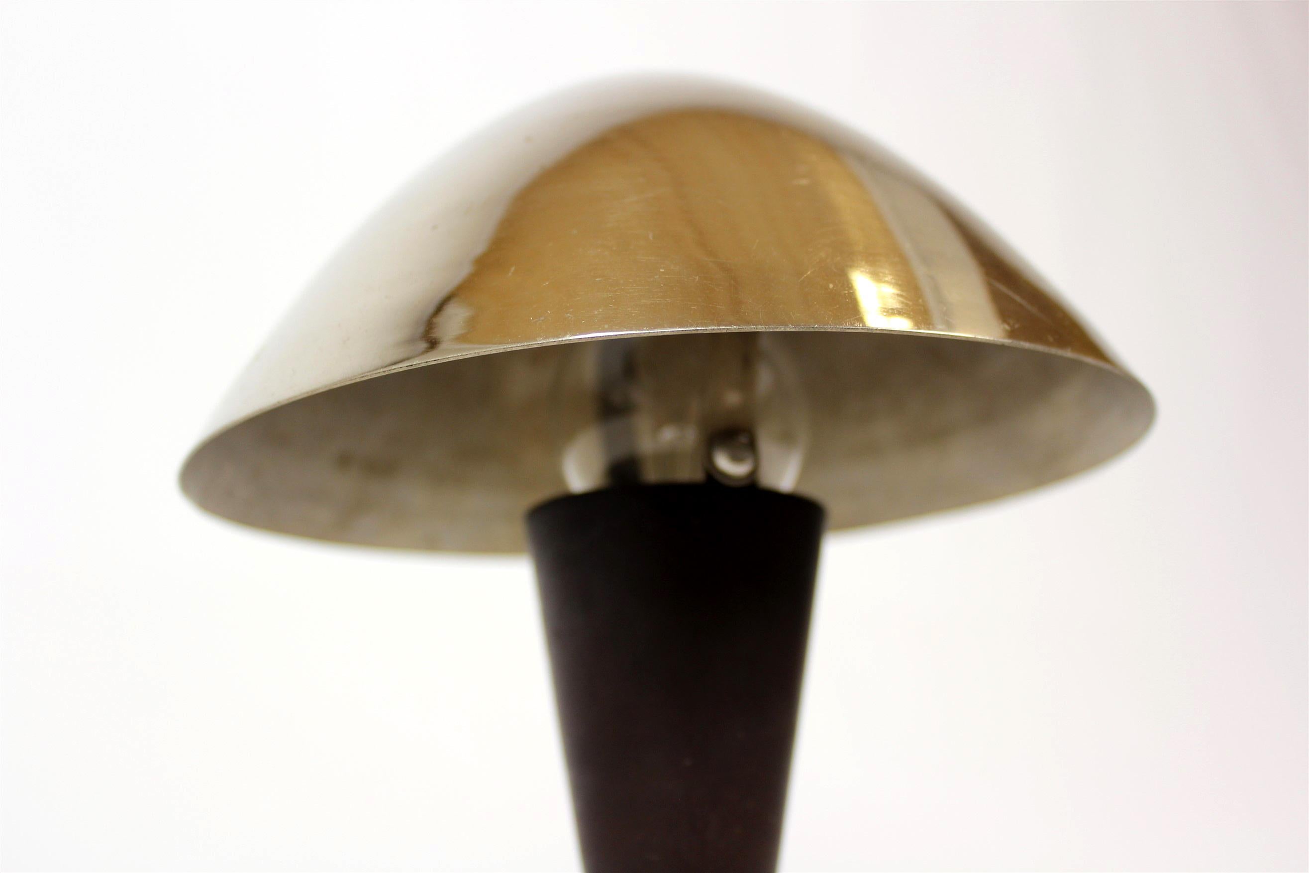 Lampe de table chromée de style Bauhaus de Esc, années 1940 5