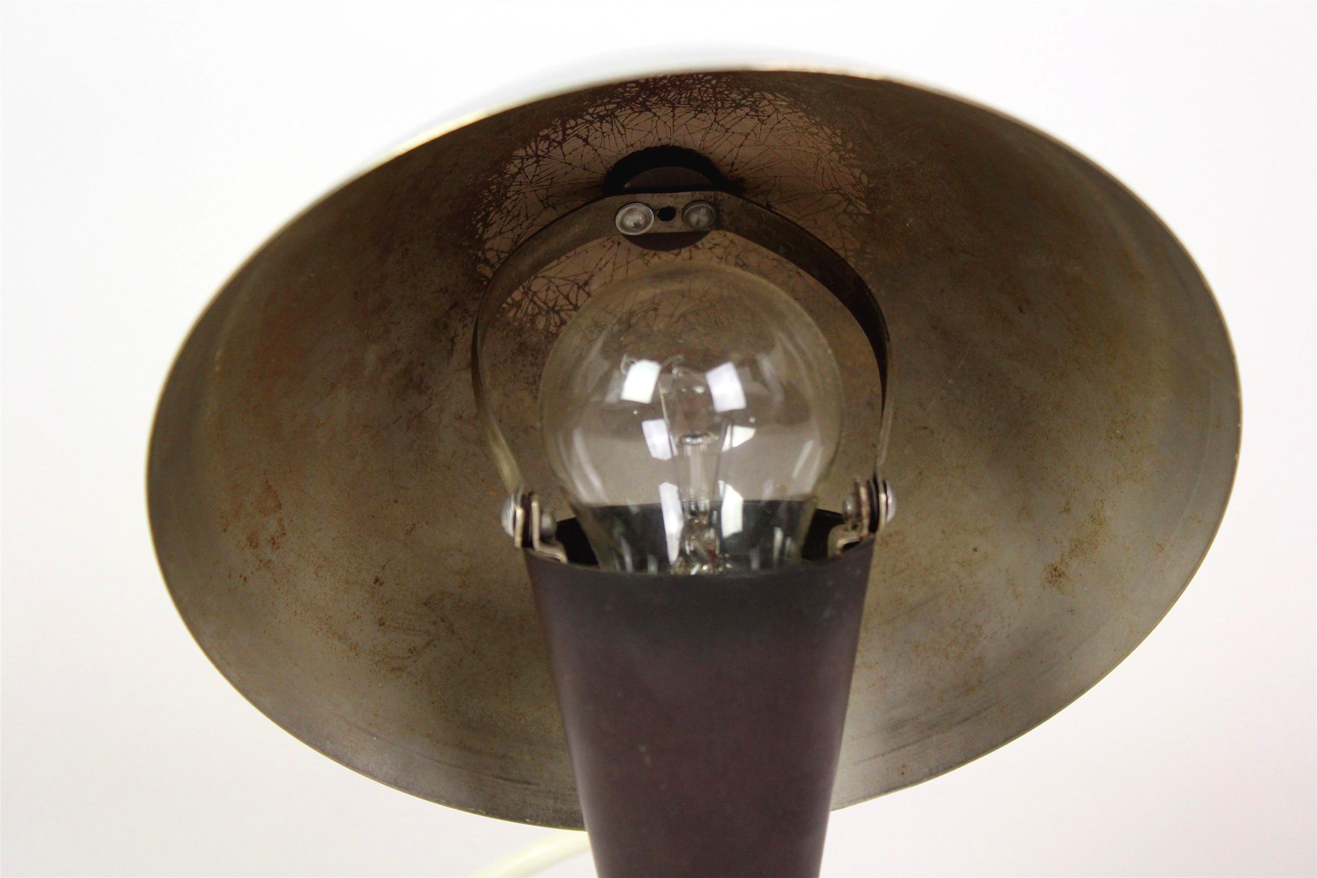 Bauhaus Style Chrome Table Lamp from Esc, 1940s 1
