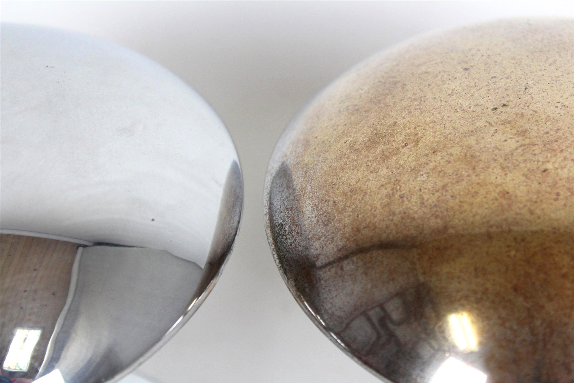Steel Bauhaus Style Chrome Table Lamps from Napako, 1940s, Set of 2 For Sale