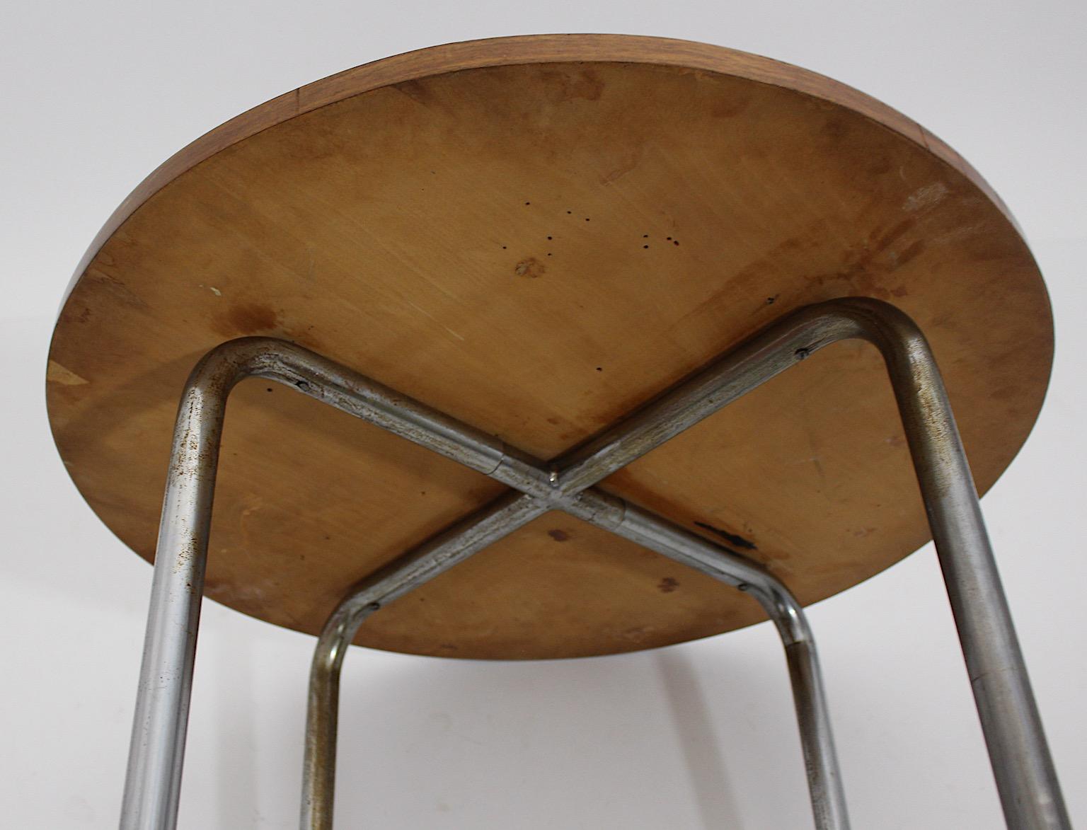 Ensemble de salle à manger chromé de style Bauhaus Marcel Breuer, années 1930, Allemagne en vente 12