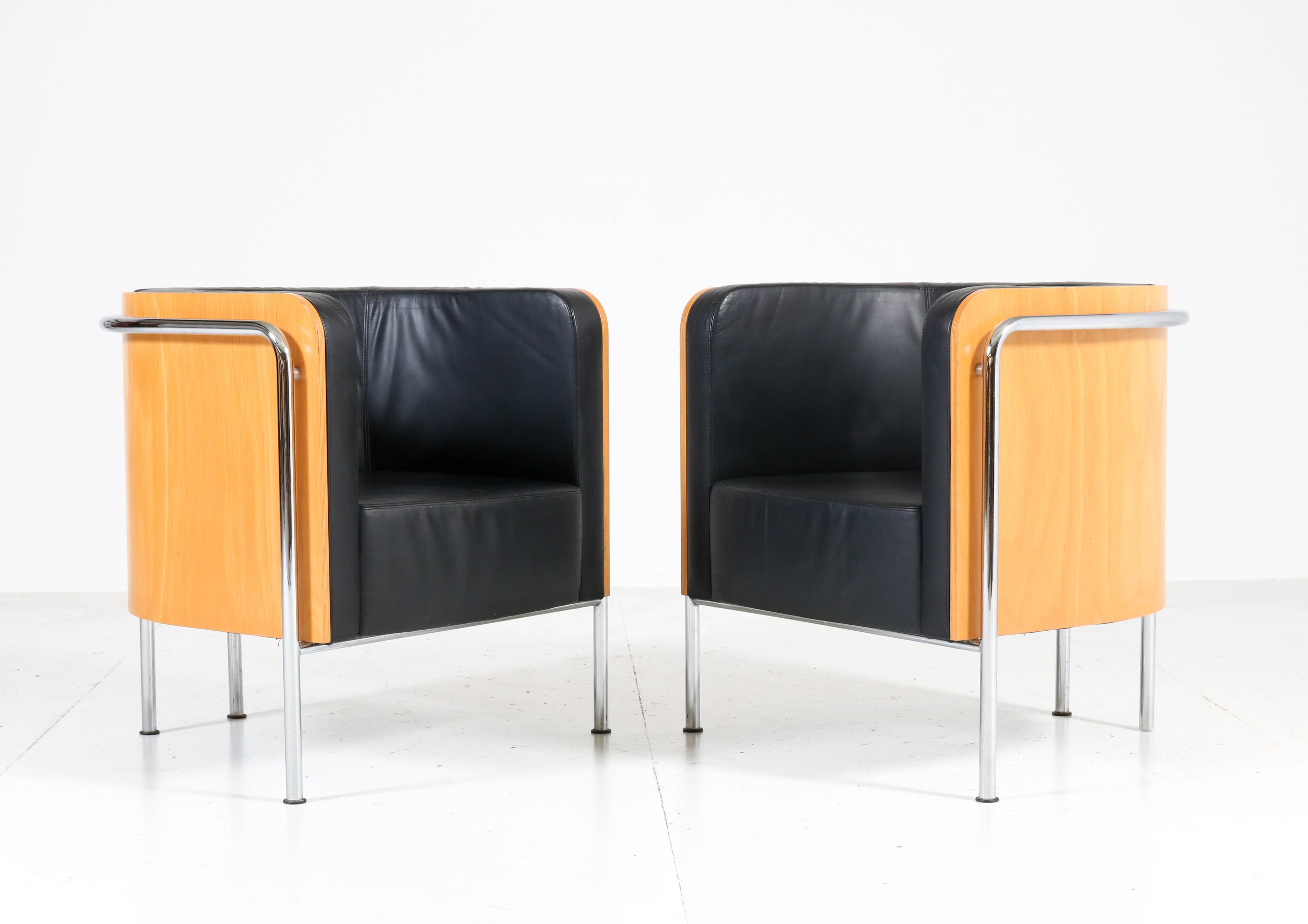 Bauhaus Style Club Tub Armchairs by Thonet, Germany, 2000 In Good Condition In Amsterdam, NL