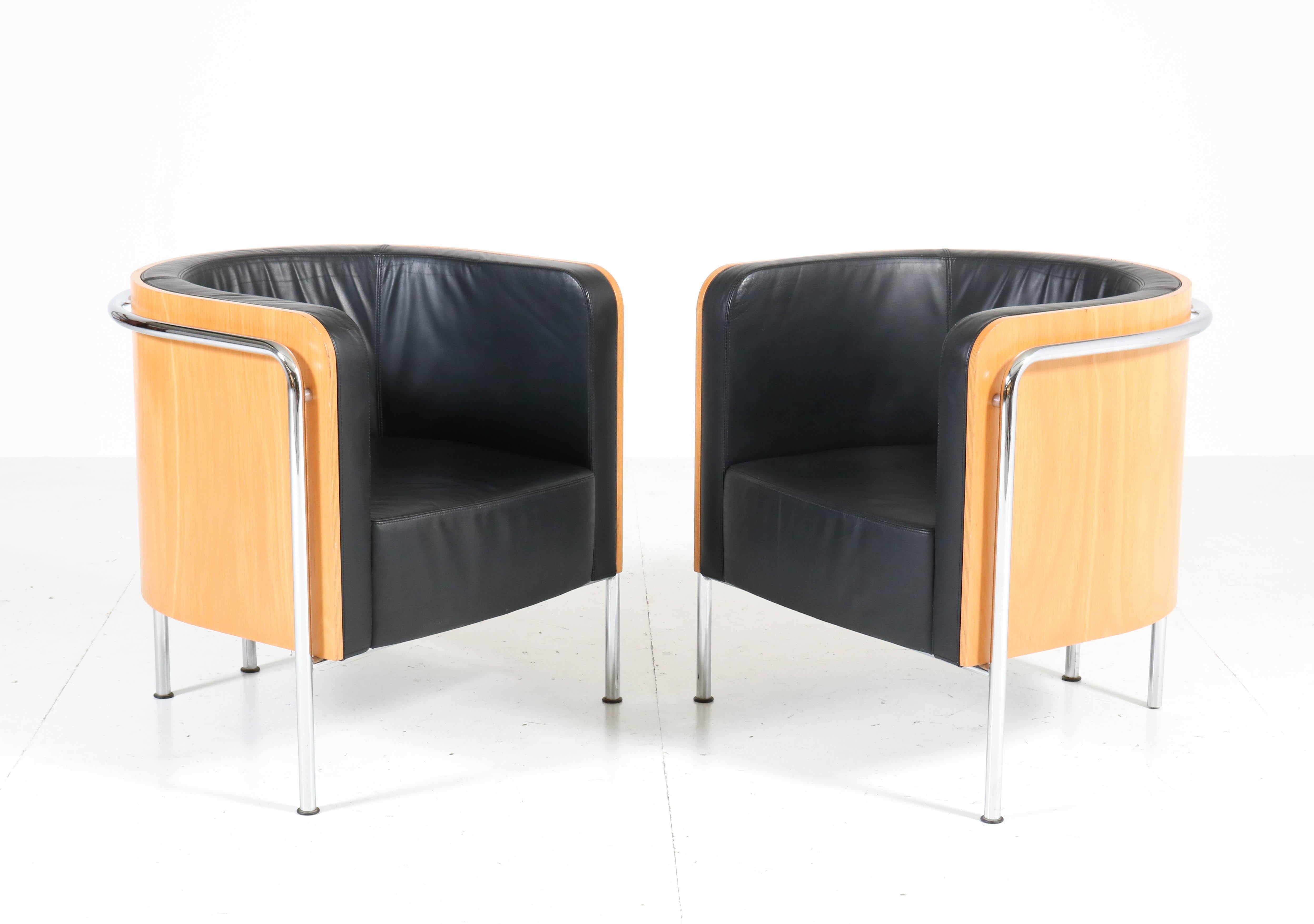Contemporary Bauhaus Style Club Tub Armchairs by Thonet, Germany, 2000