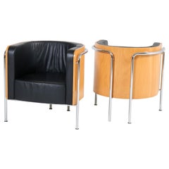 Bauhaus Style Club Tub Armchairs by Thonet, Germany, 2000