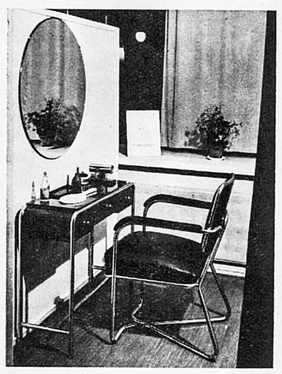 Bauhaus Style Dressing Table by Heteka, Finland, 1930s  For Sale 2