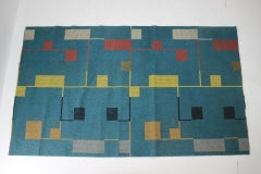 Bauhaus Style Geometric Carpet / Rug, 1940s