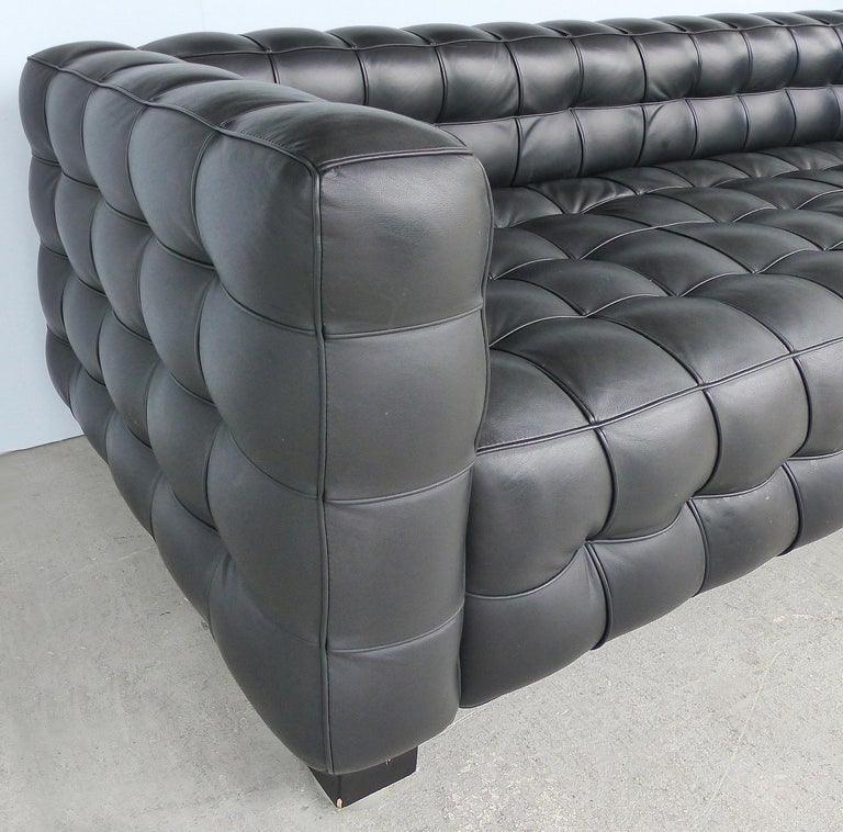 Bauhaus Style Kubus Sofa Designed by Josef Hoffmann For Sale at 1stdibs