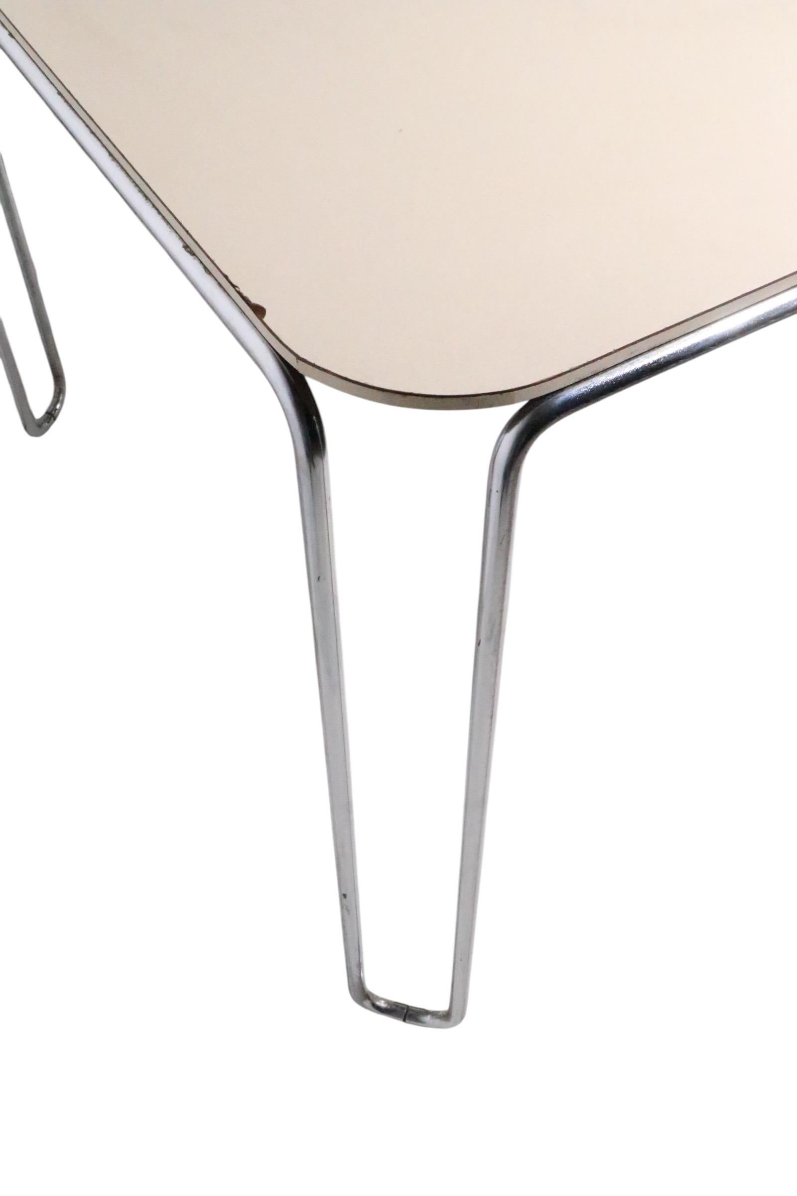 Bauhaus Style Marcel Breuer Designed Cafe Table Model B 10 For Sale 2